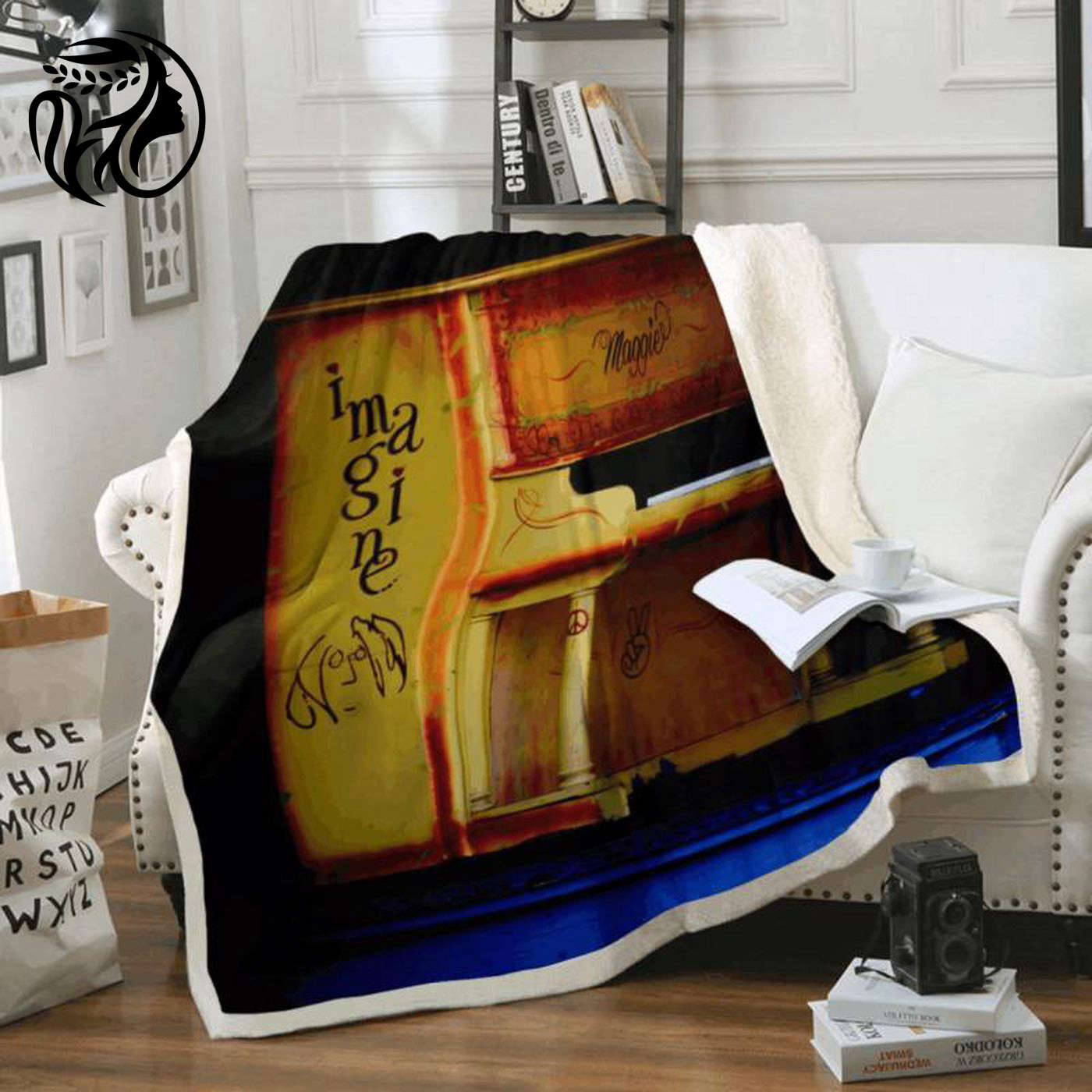 The Beatles Band Street Piano Art Fleece Blanket - Imagine Your Cozy Tribute to Music Legends