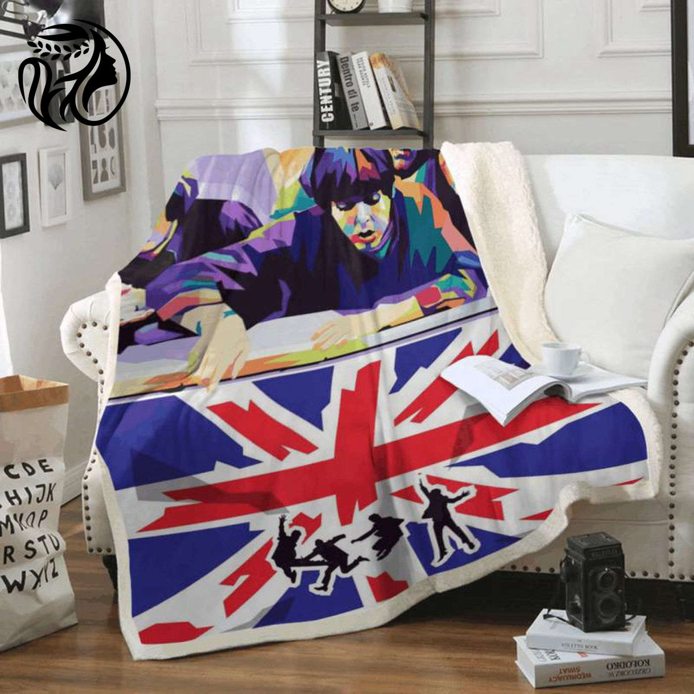The Beatles Band Fleece Blanket - Legendary English Rock Art for Fans