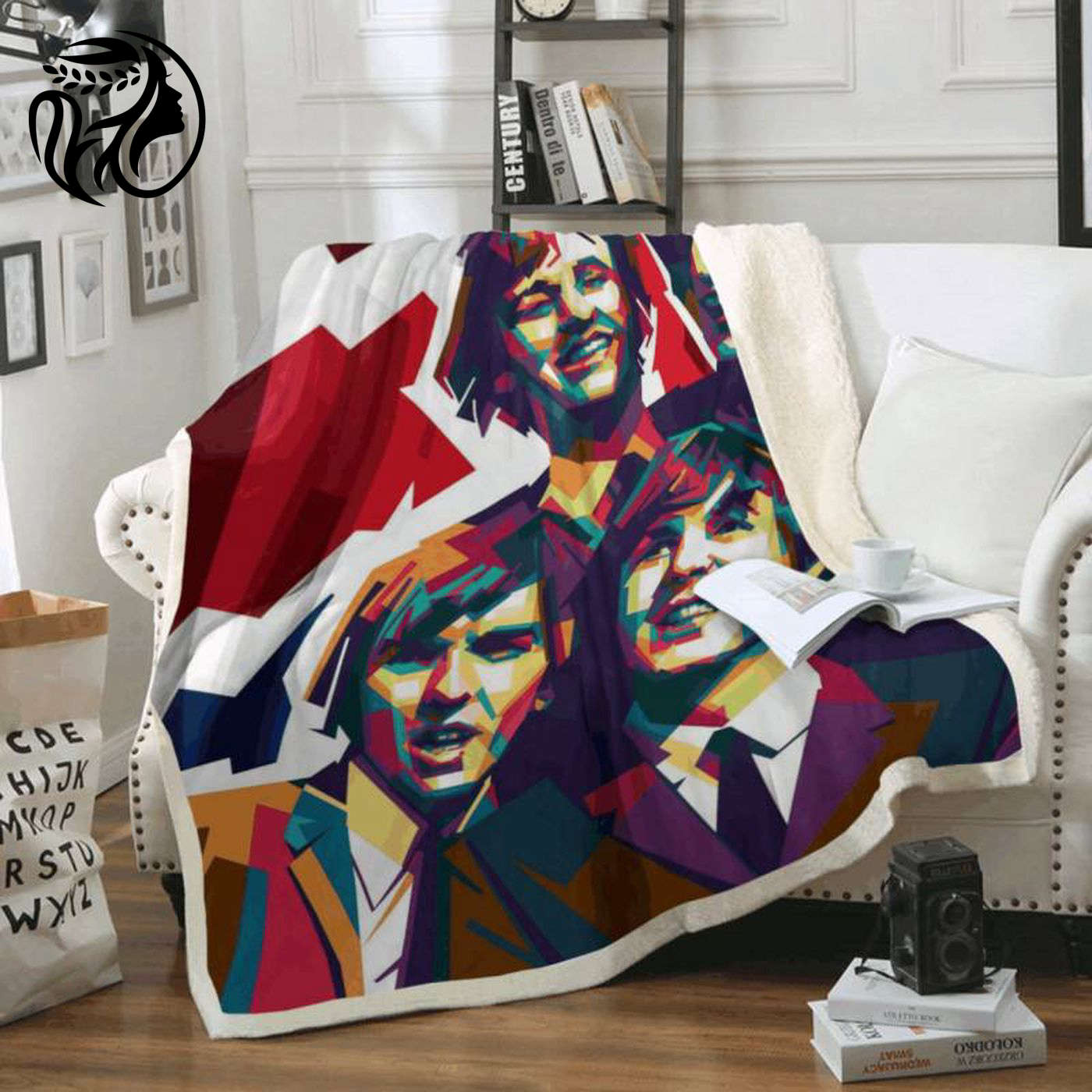 The Beatles Band Legend Fleece Blanket – Iconic English Rock Design for Ultimate Comfort