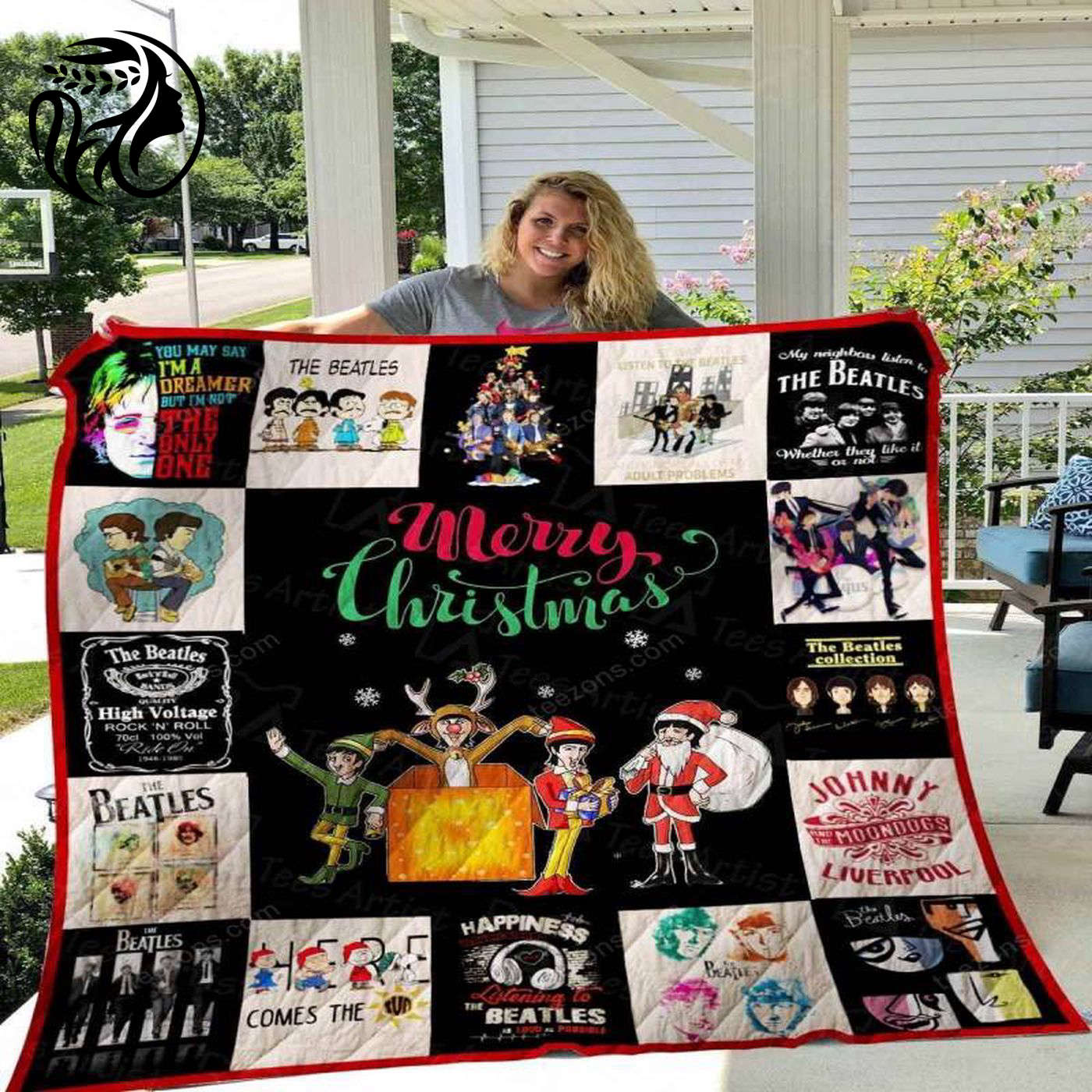 The Beatles Blanket TH1809 Quilt: Cozy and Iconic Tribute for Music Lovers