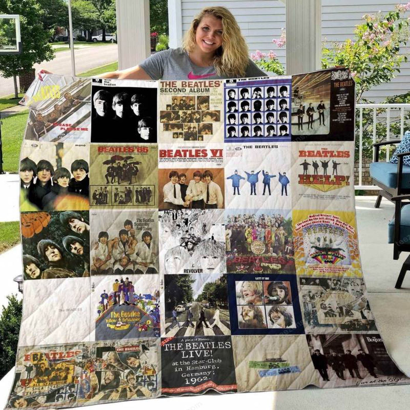 Cozy Beatles Blanket TH Gift Quilt: A Nostalgic Throw for Beatles Fans – Limited Stock!