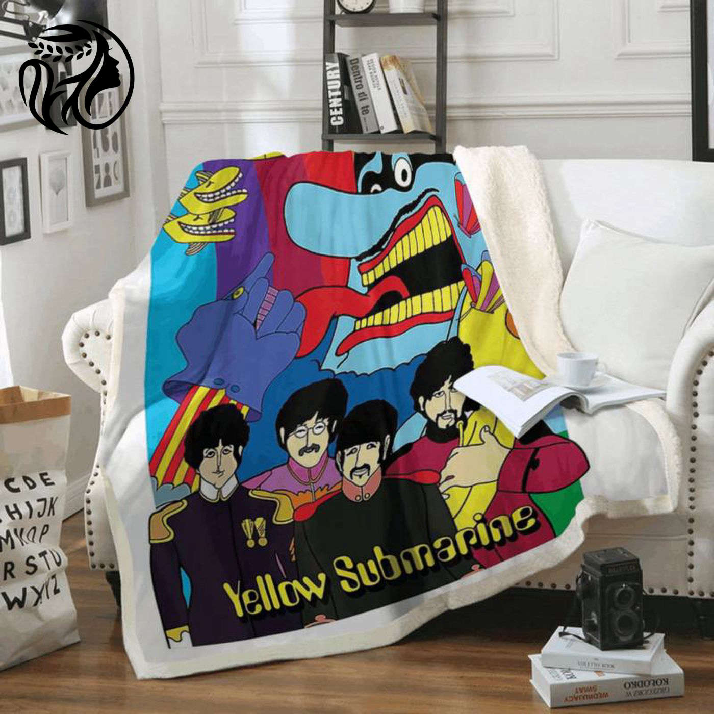 Beatles Fans Fleece Blanket: The Beatles Collage Art Design – Perfect Gift for Music Lovers!