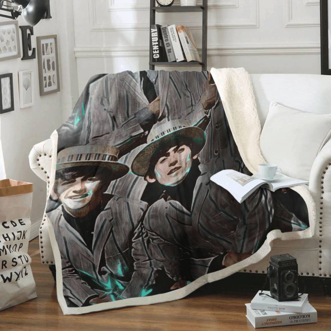 The Beatles Come Together Fleece Blanket: Iconic Album Art for Cozy Beatles Fans