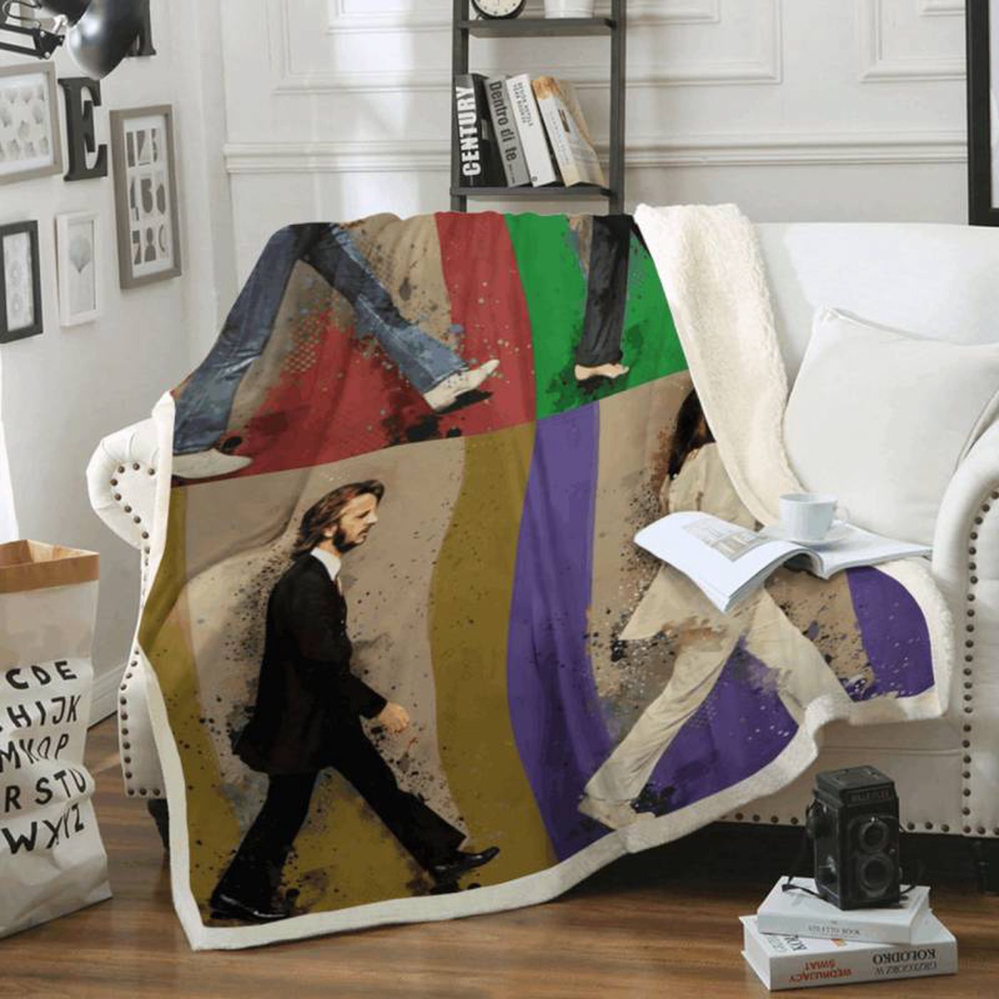 The Beatles Eleanor Rigby Fleece Blanket: Iconic Album Art Design for Beatles Fans