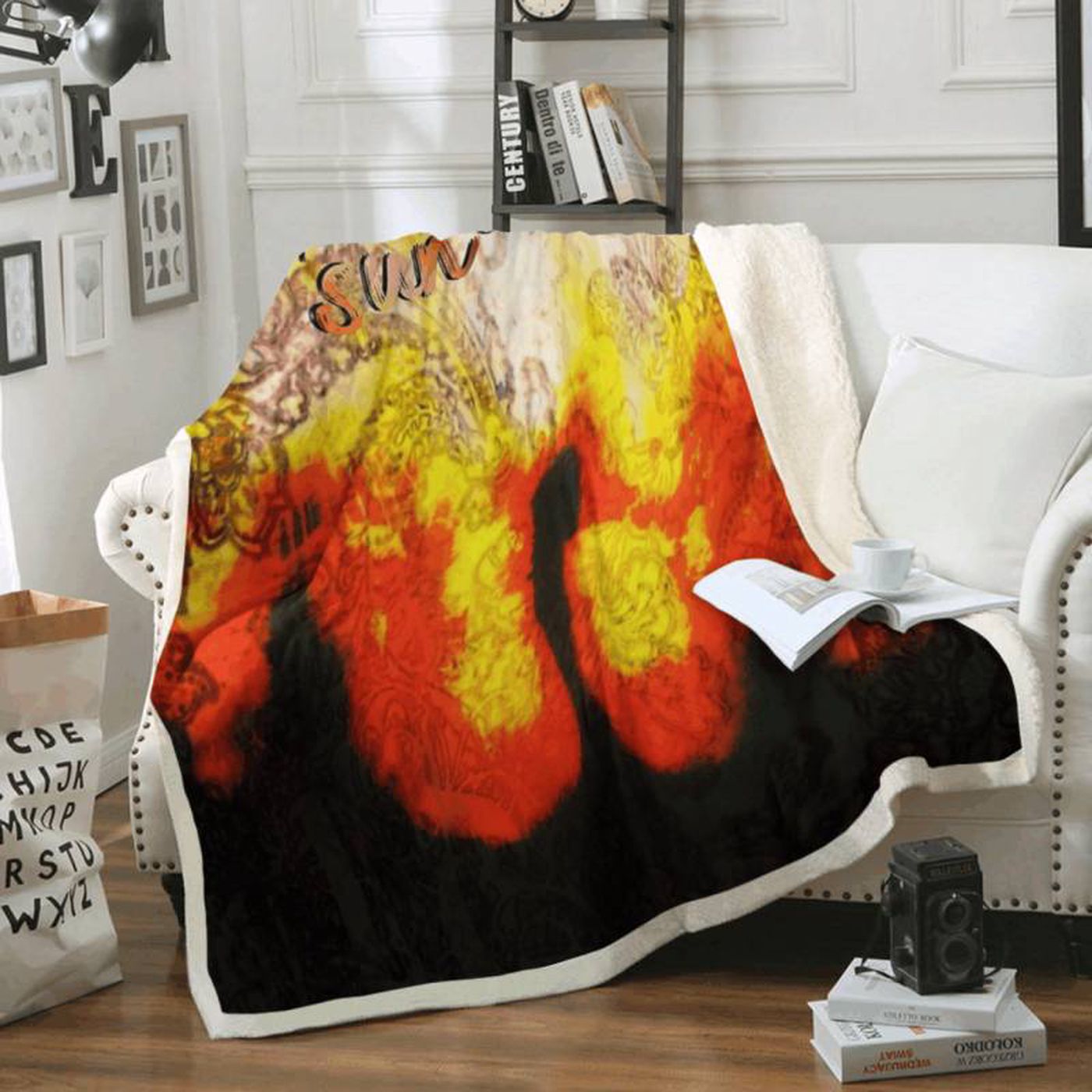 Beatles Here Comes The Sun Album Song Fleece Blanket – Beatles Art Design Limited Edition