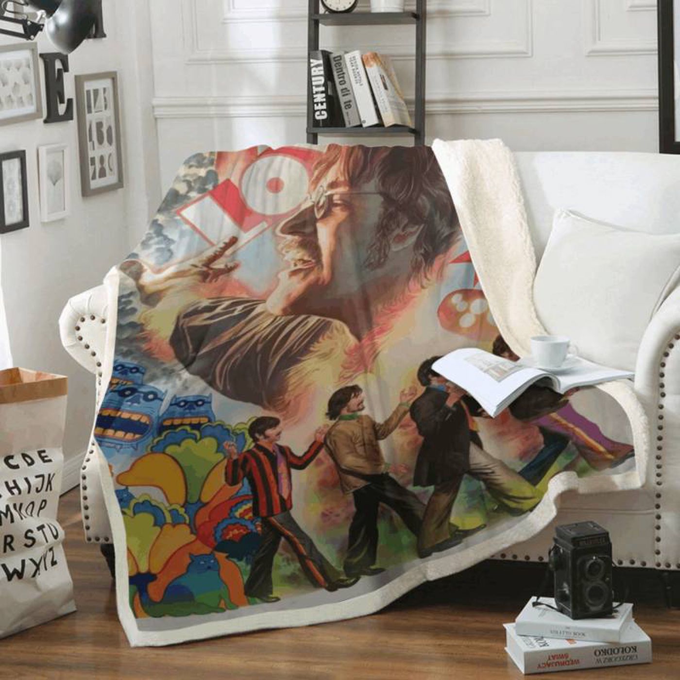The Beatles Hire Comic Art Fleece Blanket: Perfect Gift for Fans