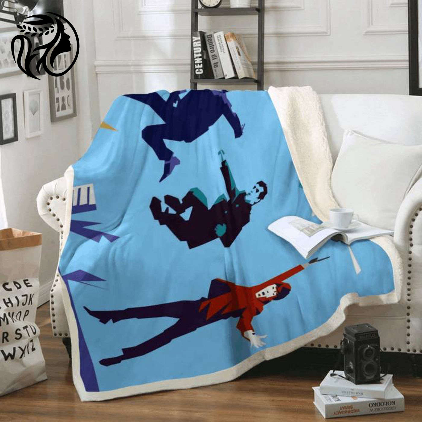 The Beatles in Action Fleece Blanket: English Rock Band Merchandise for Cozy Music Lovers