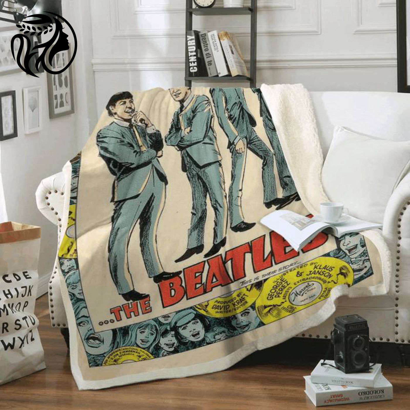The Beatles Comics Art Fleece Blanket: A Must-Have for Fans!
