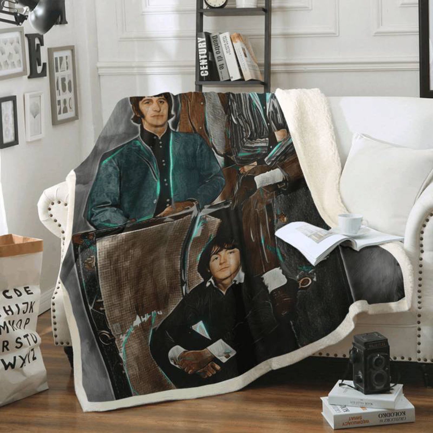 The Beatles In My Life Fleece Blanket – Iconic Album Art for Ultimate Comfort