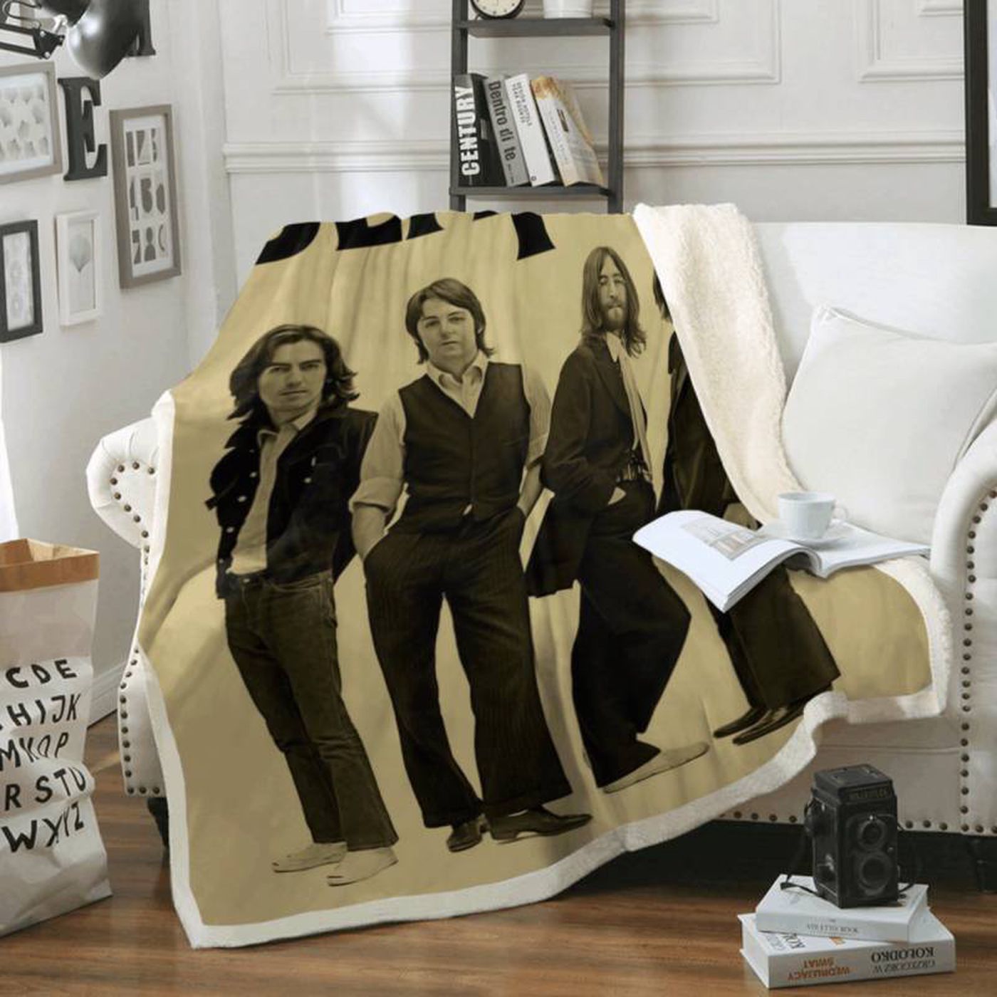 The Beatles In My Life Song Art Fleece Blanket: Cozy Tribute to Iconic Band