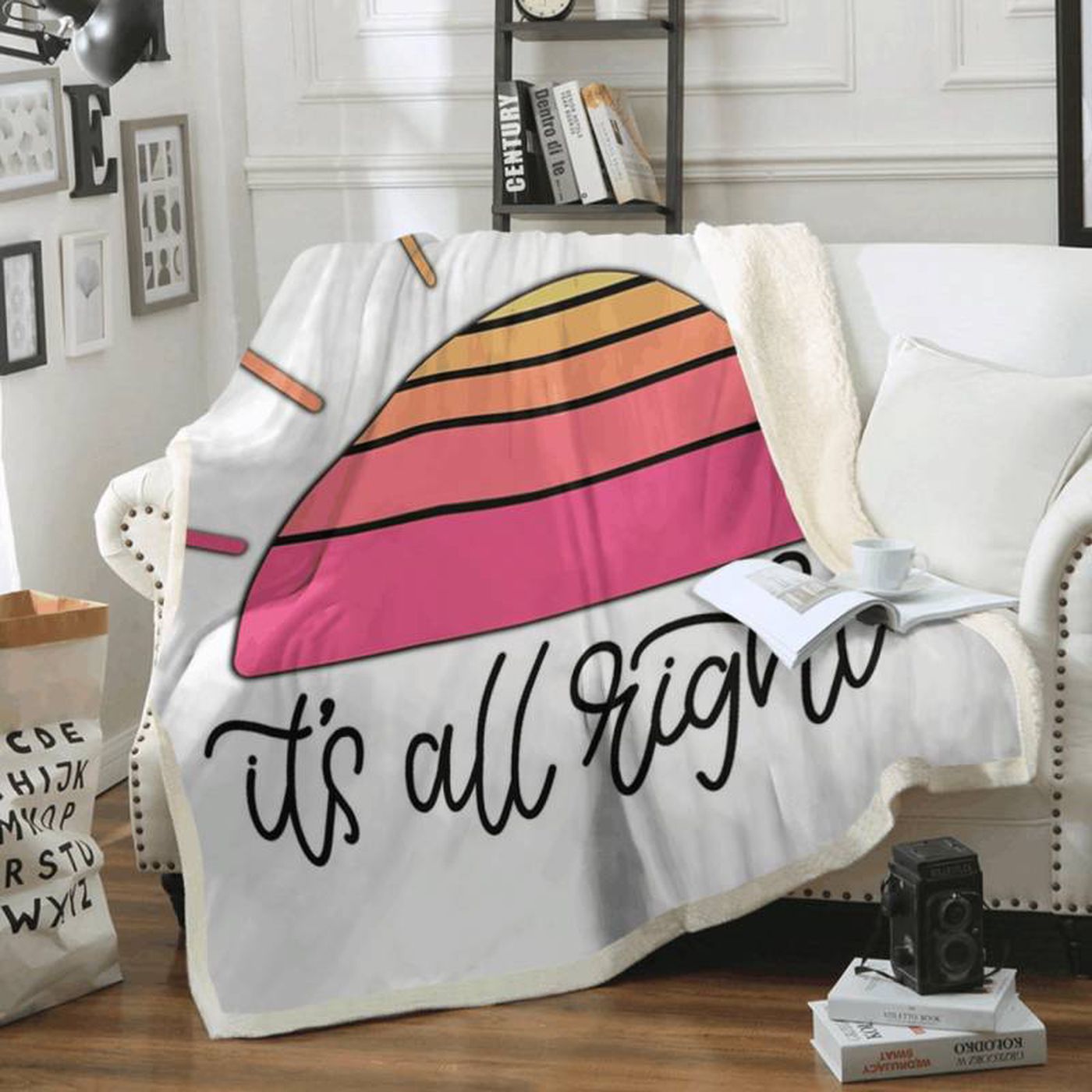 The Beatles It s All Right Fleece Blanket – Perfect for Beatles Fans Album Song Inspired Cozy & Stylish