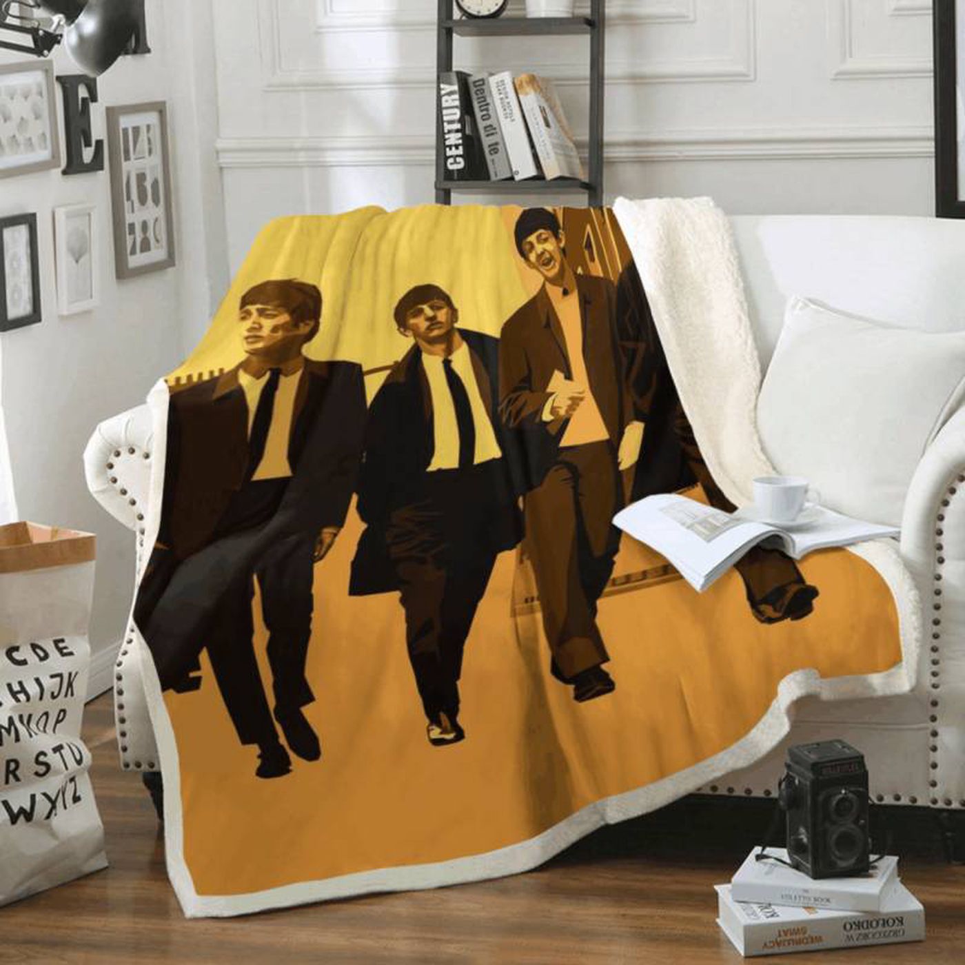 The Beatles Let It Be Song Art Fleece Blanket: Cozy Tribute to Iconic Band!