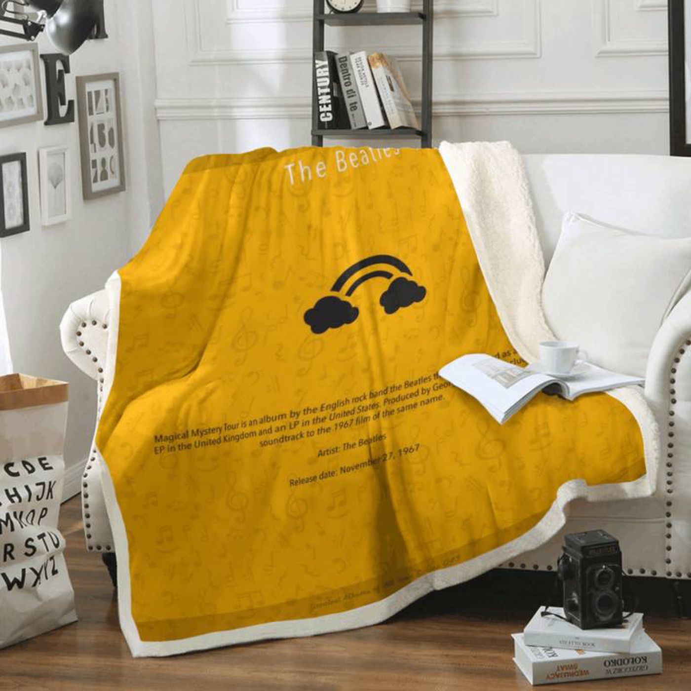 The Beatles Magical Mystery Tour Fleece Blanket: A Cozy Tribute to the Iconic Artist