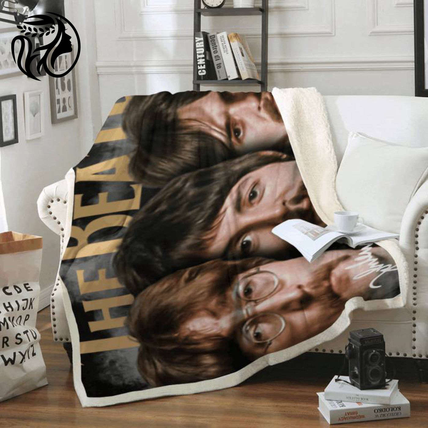 The Beatles Members & Signature Fleece Blanket: A Must-Have for Beatles Fans!