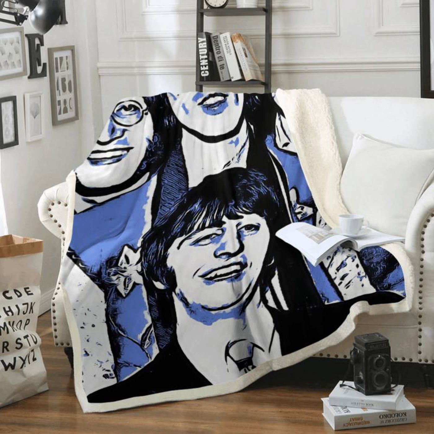 Beatles Rock Band Art Fleece Blanket – The Beatles Members Tribute