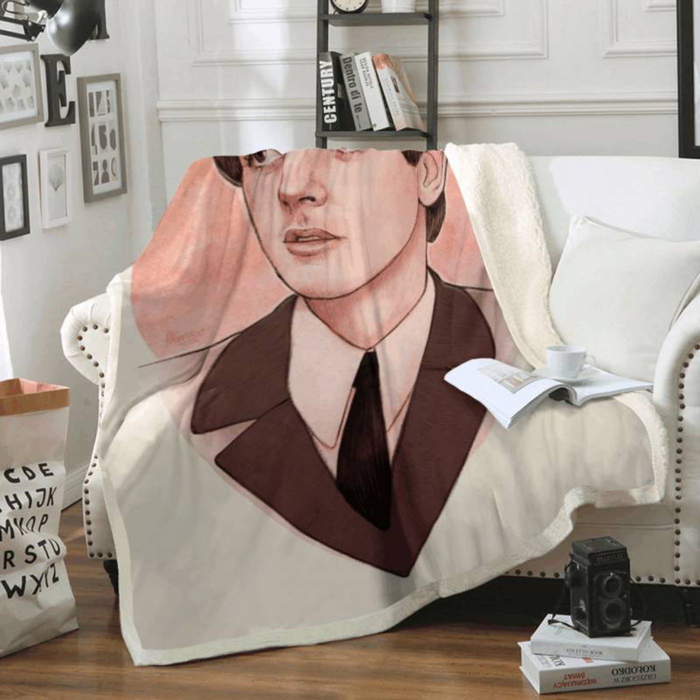 Beatles Members Art Fleece Blanket: Paul McCartney Tribute – Cozy & Unique Gift!