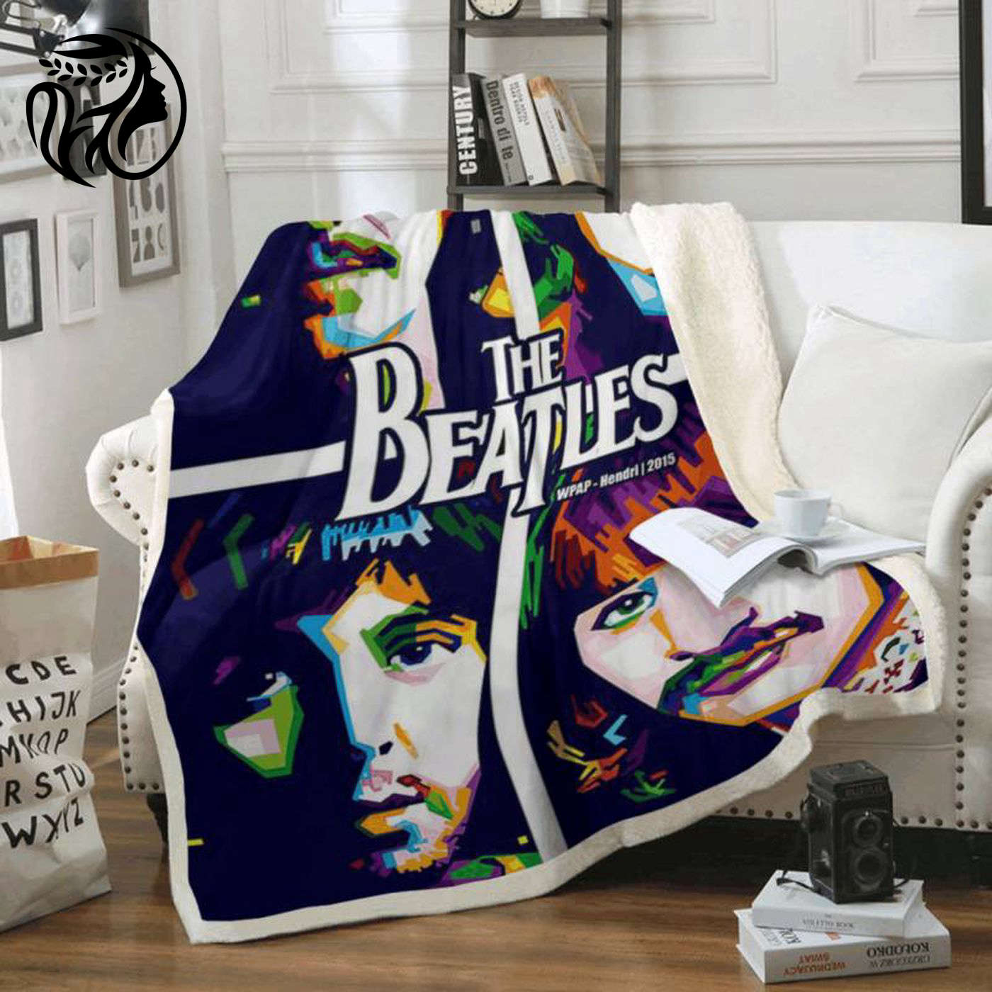 The Beatles Fleece Blanket: Art Design with Name Members – Cozy and Stylish Bedding