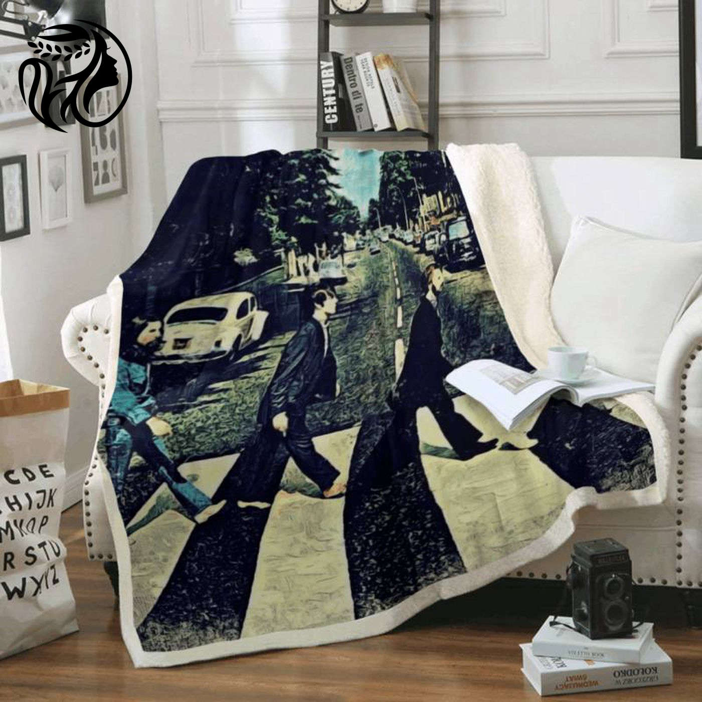 Get Cozy with The Beatles: On Abbey Road Art Fleece Blanket – A Must-Have for Music Lovers!