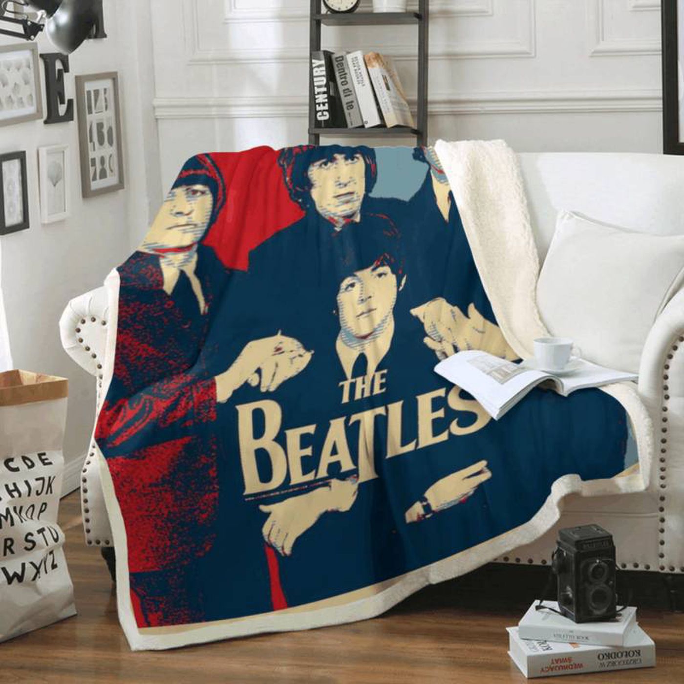 The Beatles Pop Art Fleece Blanket – Legendary Rock Band Merchandise
