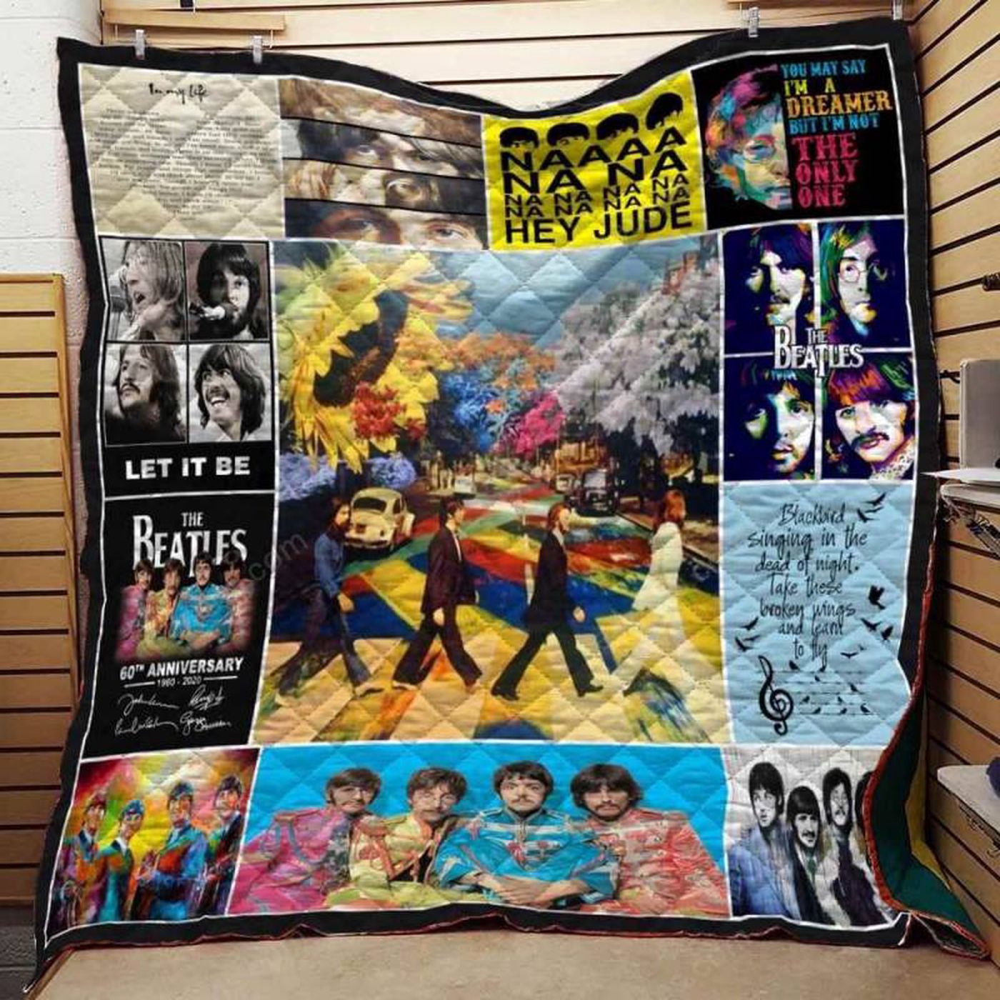 The Beatles Quote Blanket TH10072019: Cozy Quilt for Music Lovers