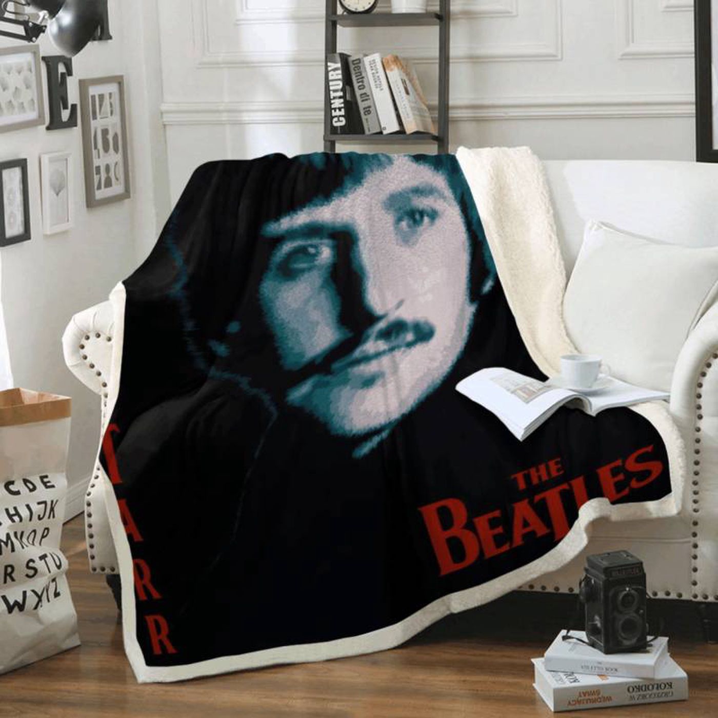 The Beatles Ringo Starr Band Art Fleece Blanket – Cozy Tribute for Fans!
