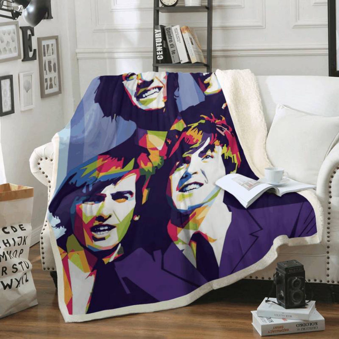 The Beatles Rock Band 1960 Fleece Blanket: Art for Fans – Get Cozy with this Iconic Tribute