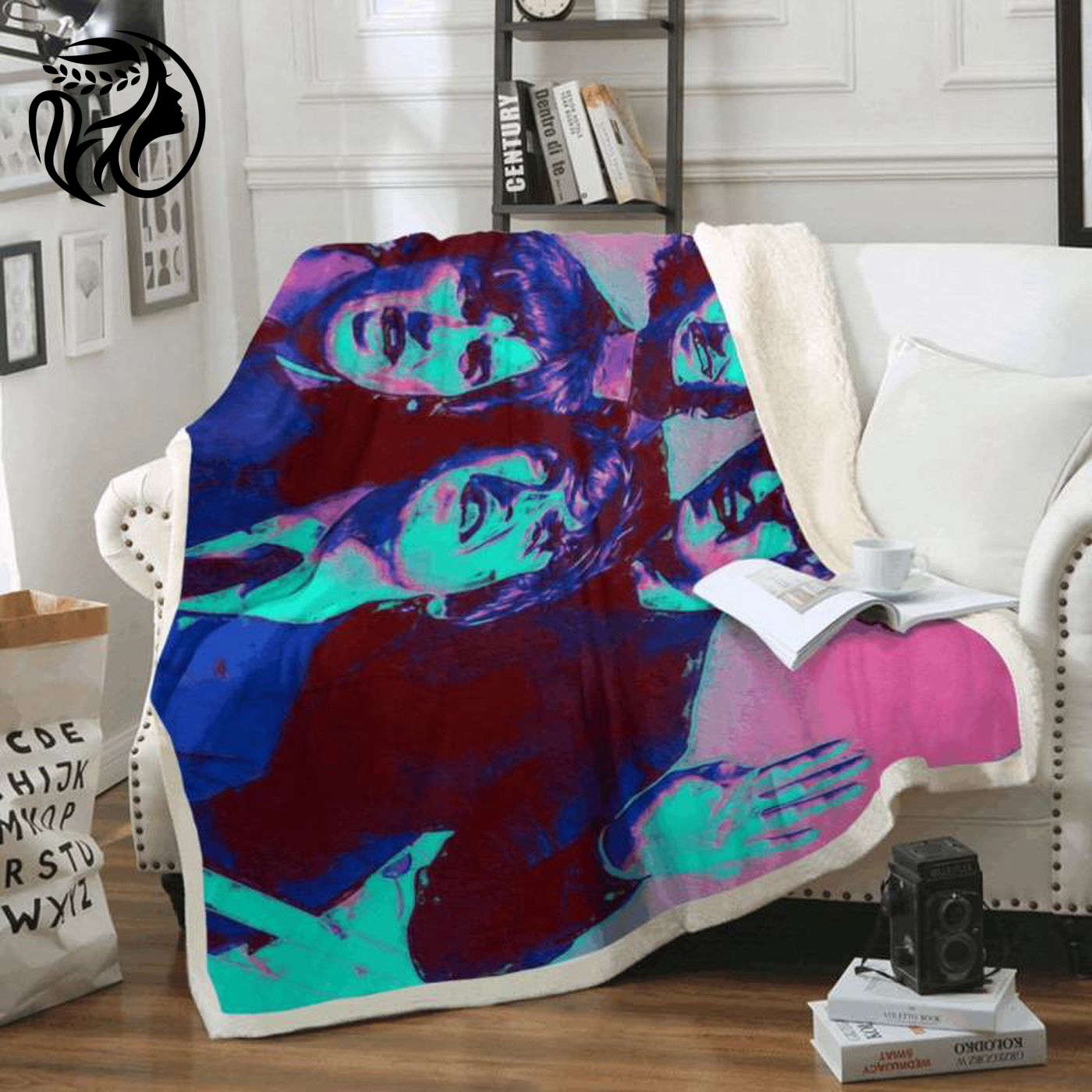 The Beatles Rock Band 1960 Fleece Blanket: Official English Rock Band Art for Fans