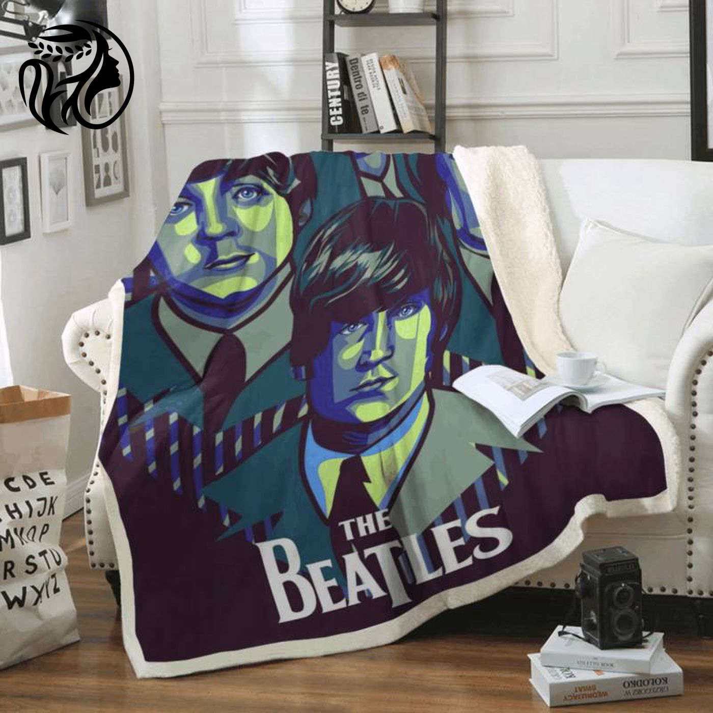 The Beatles Rock Band 1960 Legend Fleece Blanket: Stay Cozy with Iconic Music Memorabilia!