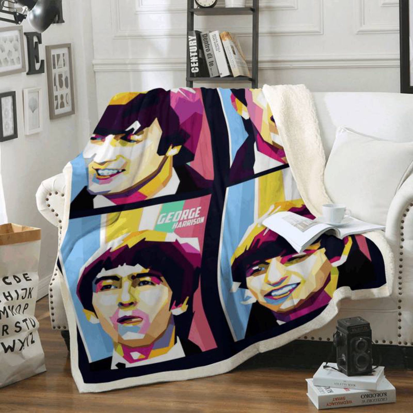 The Beatles Rock Band Fleece Blanket: Perfect for Beatles Lovers!