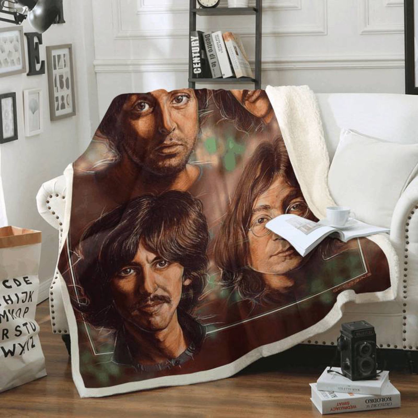The Beatles Art Gift: Cozy Fleece Blanket for True Fans