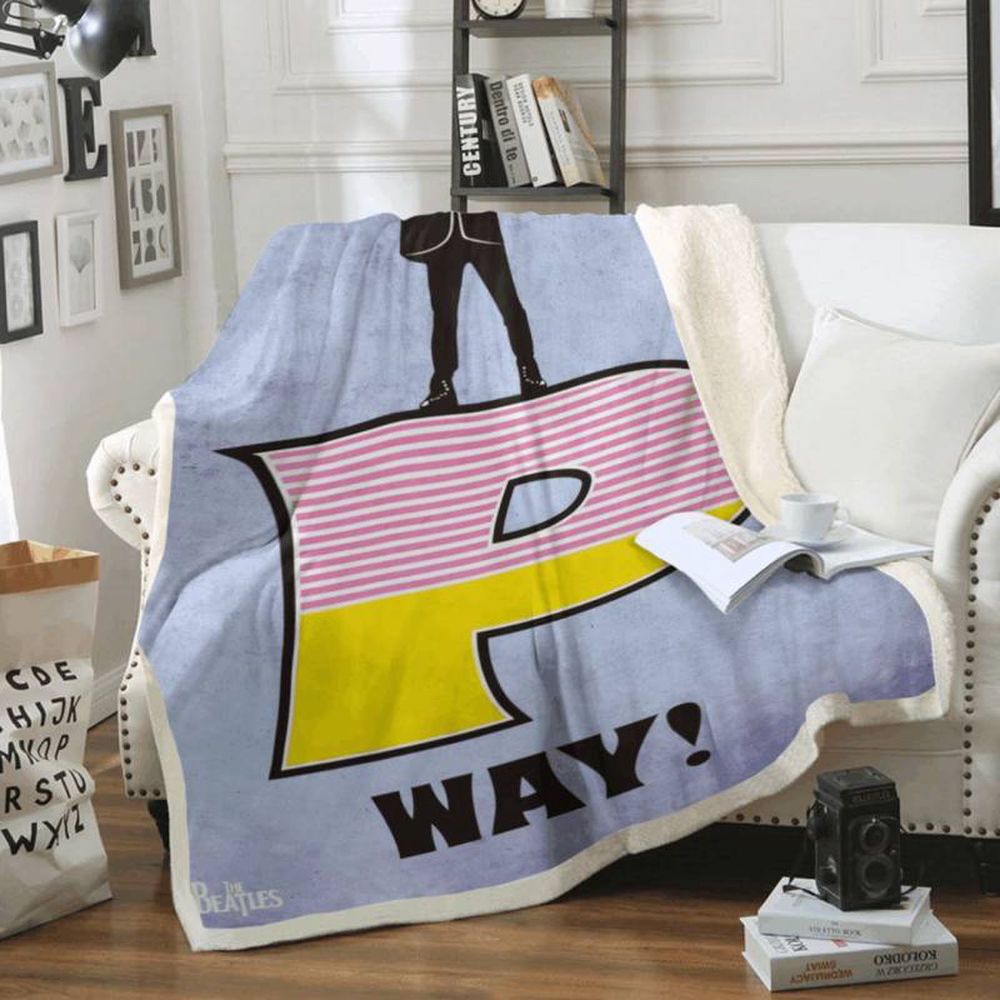 The Beatles Set – Rock Band Help P Fleece Blanket: Cozy and Stylish Addition for Music Fans