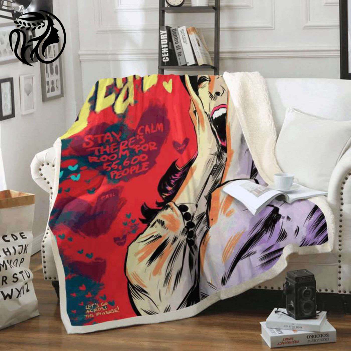 Stay Calm with The Beatles Fleece Blanket – Room for People Shop Now!