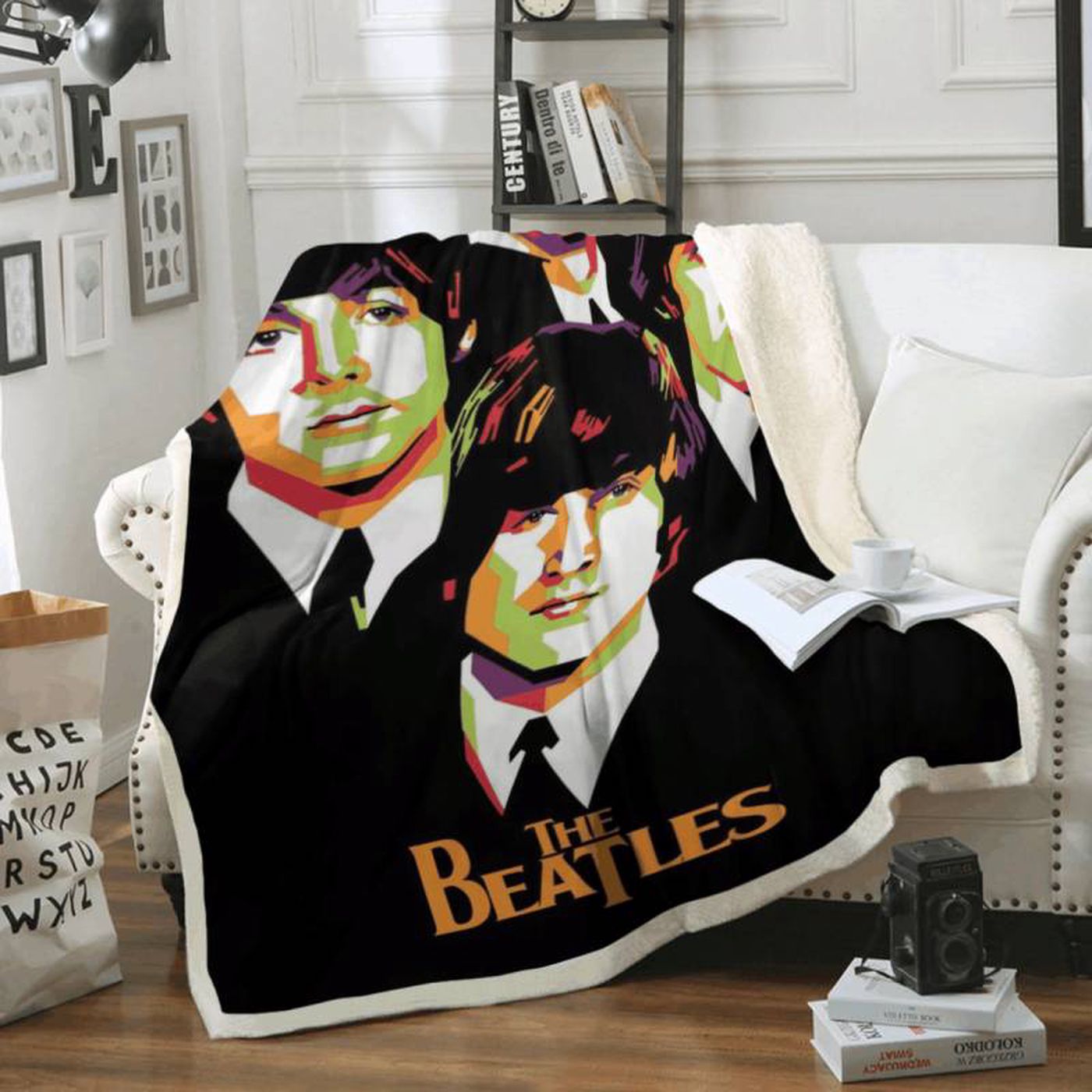 The Beatles Strawberry Fields Forever Art Fleece Blanket: Cozy & Iconic Music Merchandise The Beatles Strawberry Fields Forever Art Fleece Blanket: Cozy & Iconic Music Merchandise