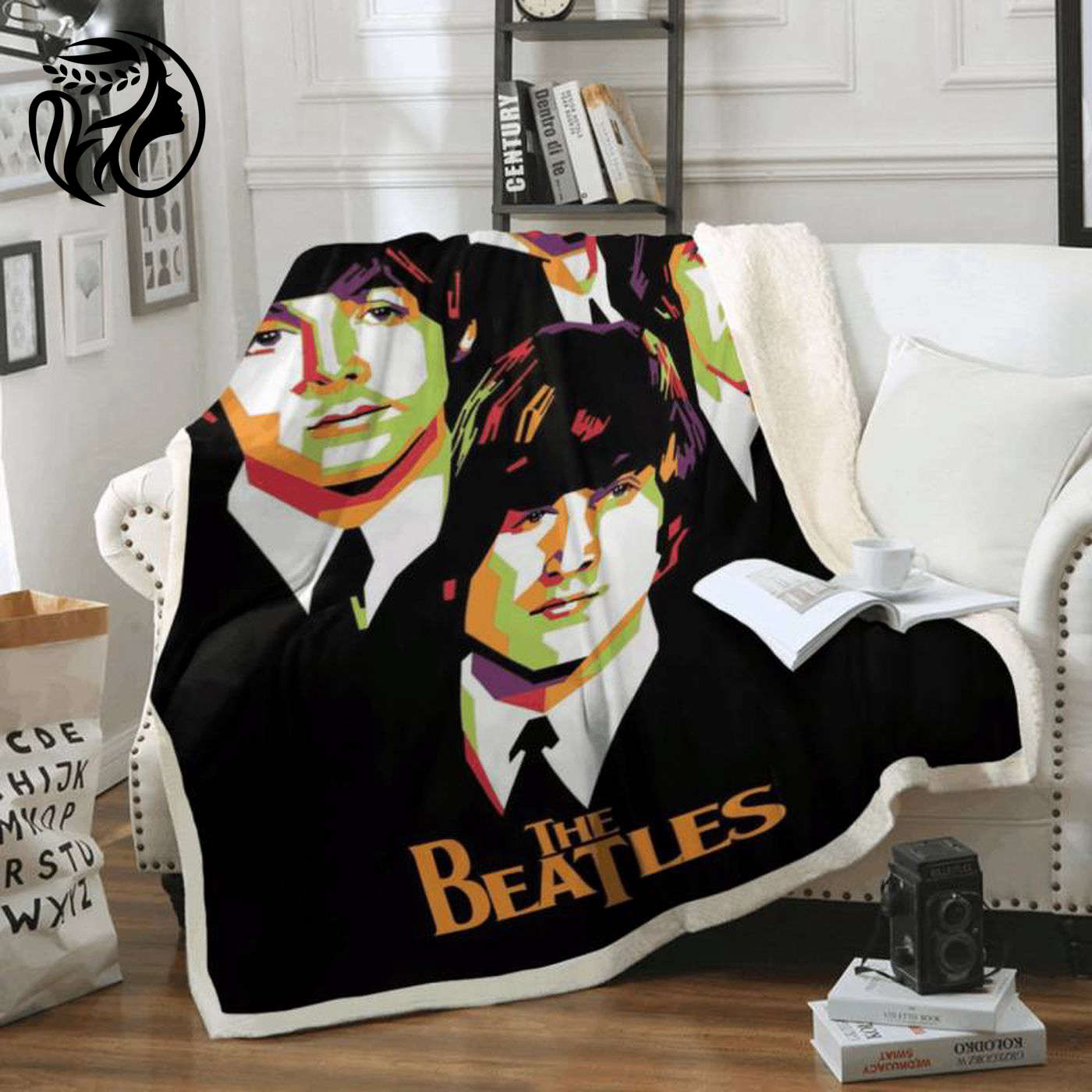 The Beatles Strawberry Fields Forever Art Fleece Blanket: Cozy & Iconic Music Merchandise