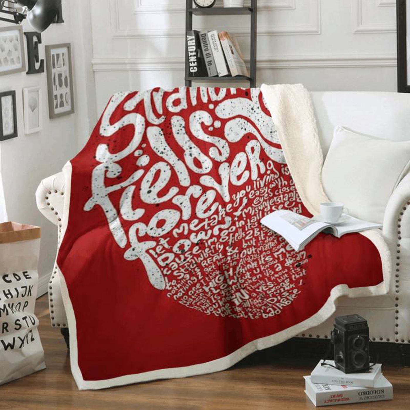 The Beatles Strawberry Fields Forever Fleece Blanket: Stunning Beatles Artworks for Ultimate Comfort