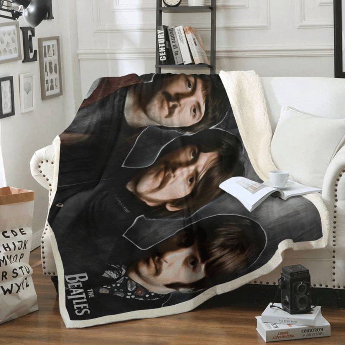 Beatles Strawberry Fields Forever Fleece Blanket – Iconic Album Art for Music Lovers