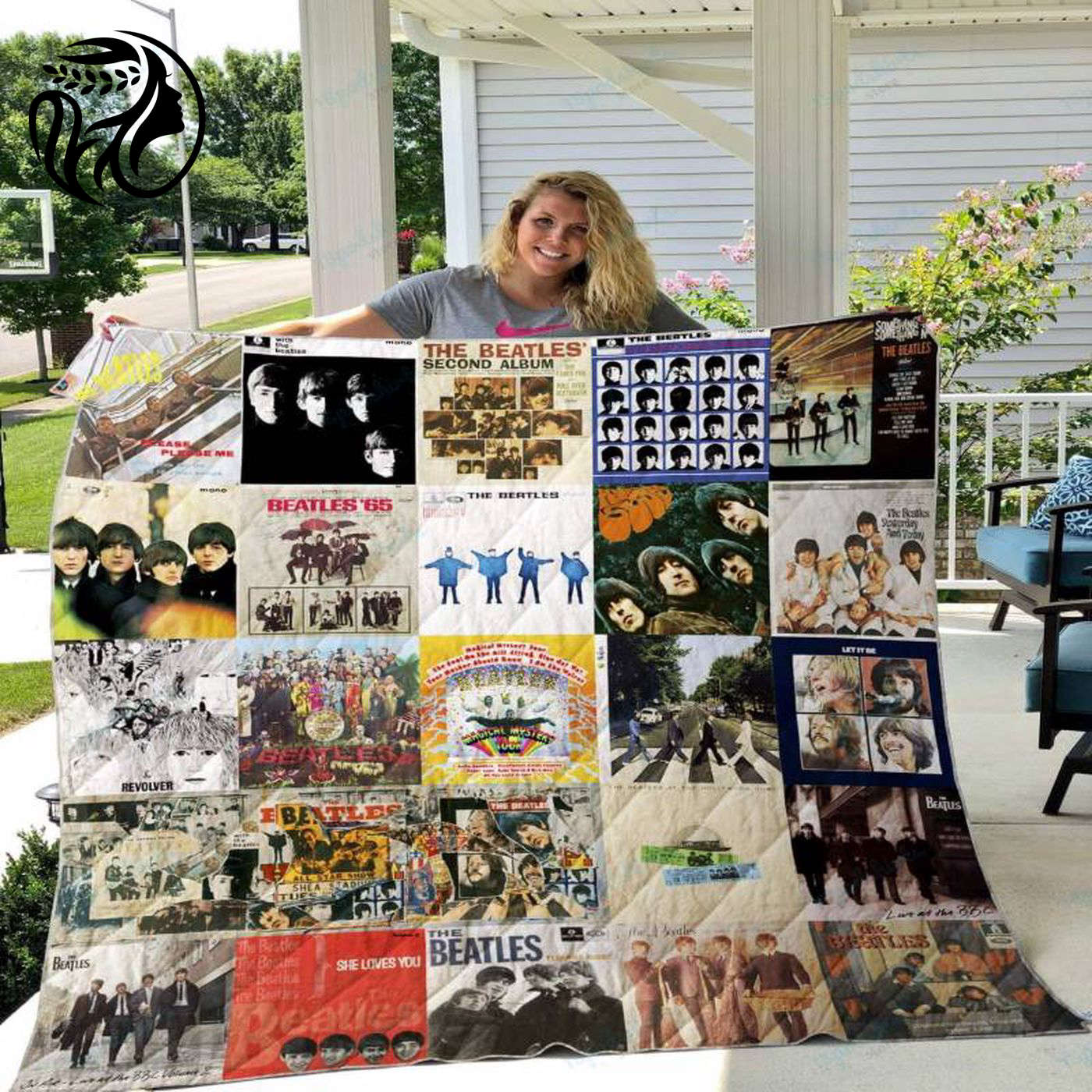Beatles Style Gift Quilt Blanket: Cozy Iconic Tribute to The Beatles for Music Lovers – Limited Edition!