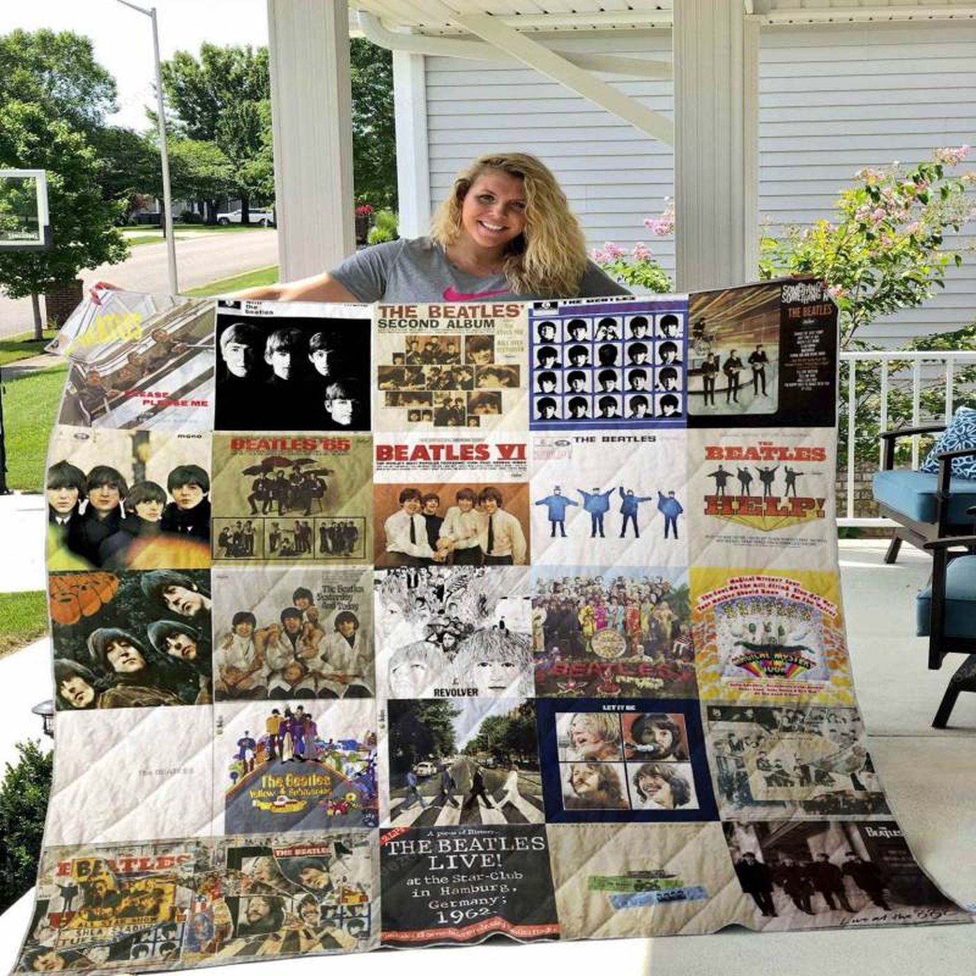 The Beatles Style Gift Blanket TH Gift Quilt: Iconic Design for Ultimate Comfort