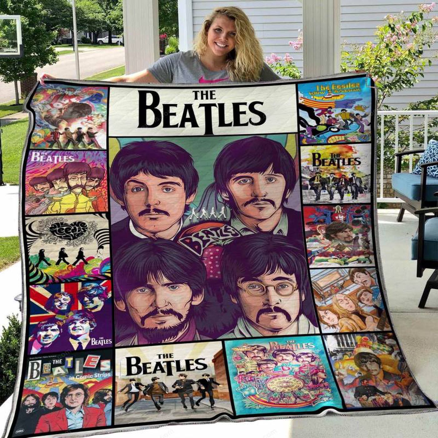 The Beatles V1 Blanket TH0207 Quilt: Iconic Band s Official Merchandise for Cozy Nights Limited Edition Design