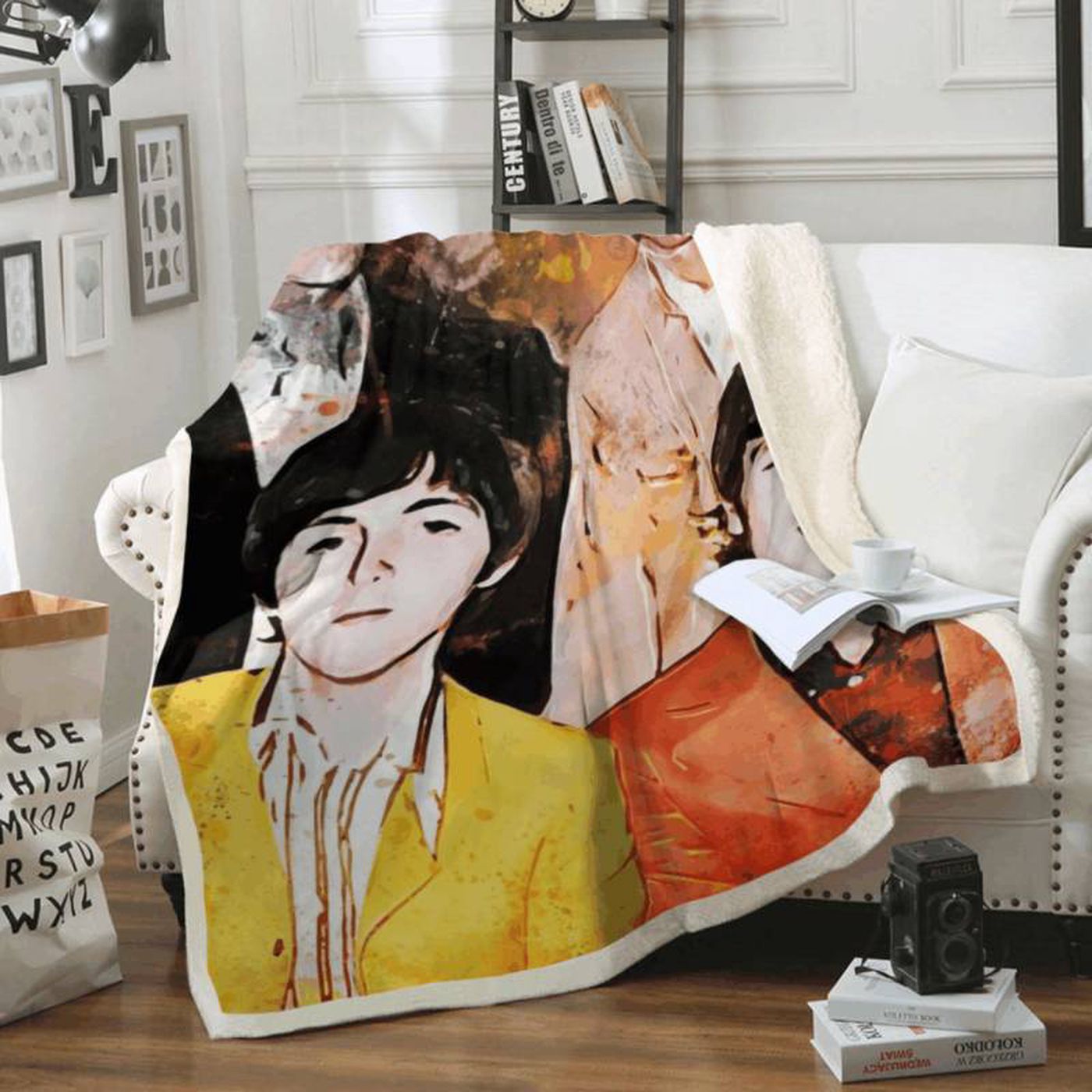 The Beatles While My Guitar Gently Weeps Fleece Blanket: Iconic Album Art to Warm Your Soul The Beatles While My Guitar Gently Weeps Fleece Blanket: Iconic Album Art to Warm Your Soul