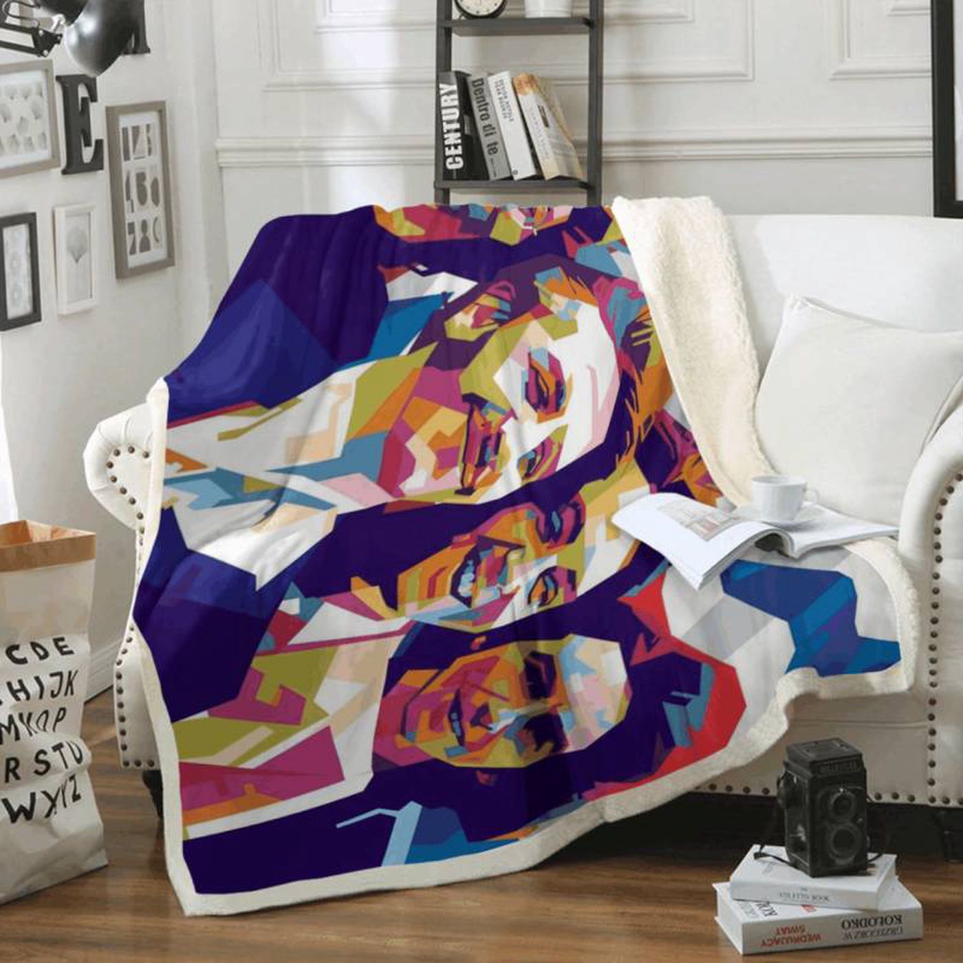 The Beatles While My Guitar Gently Weeps Fleece Blanket – Song Art for Ultimate Comfort!