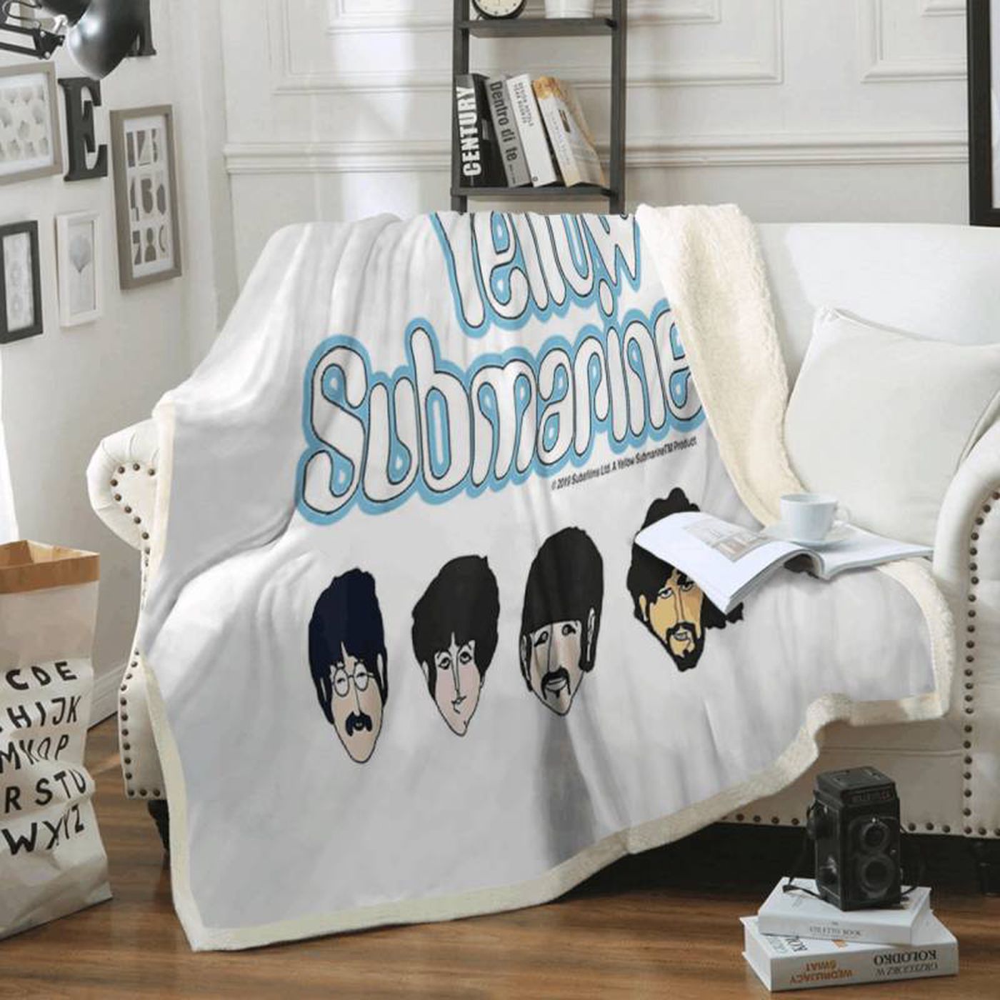 Beatles Yellow Submarine Head Shots Fleece Blanket: Must-Have Art for Beatles Fans! Beatles Yellow Submarine Head Shots Fleece Blanket: Must-Have Art for Beatles Fans!
