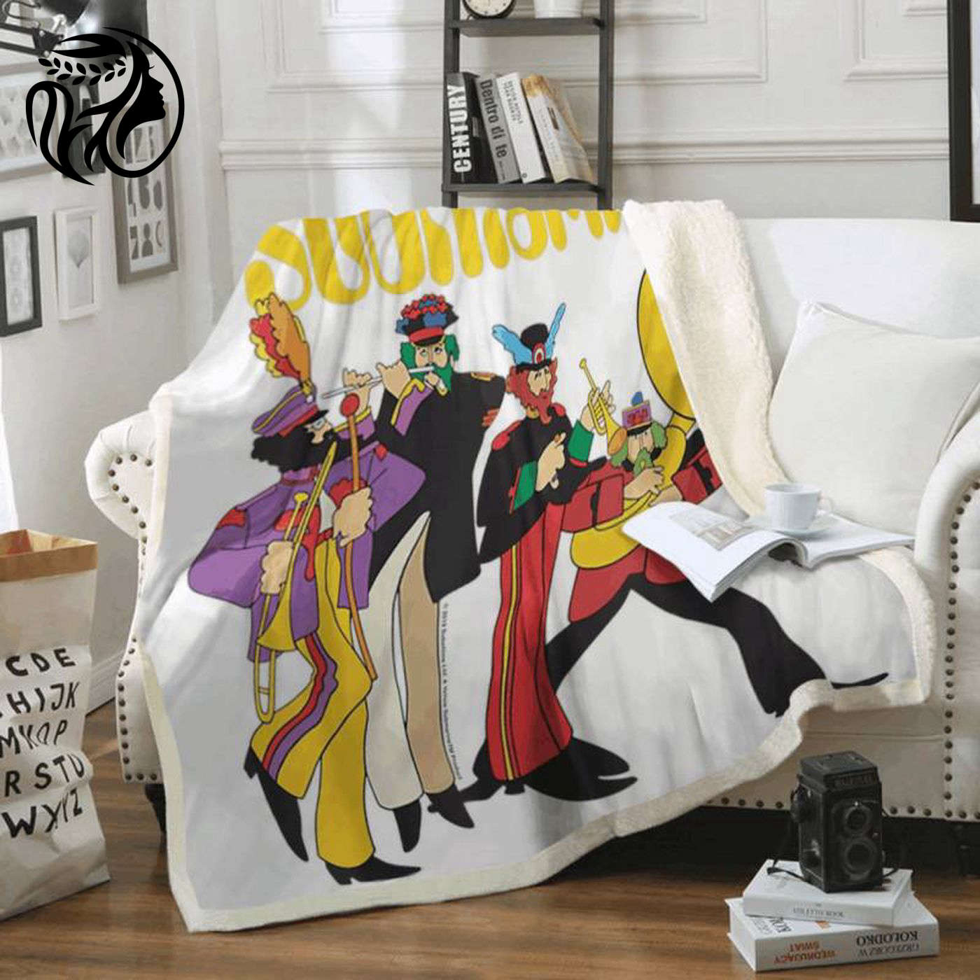 The Beatles Yellow Submarine Party Art Fleece Blanket: A Must-Have for Beatles Fans!