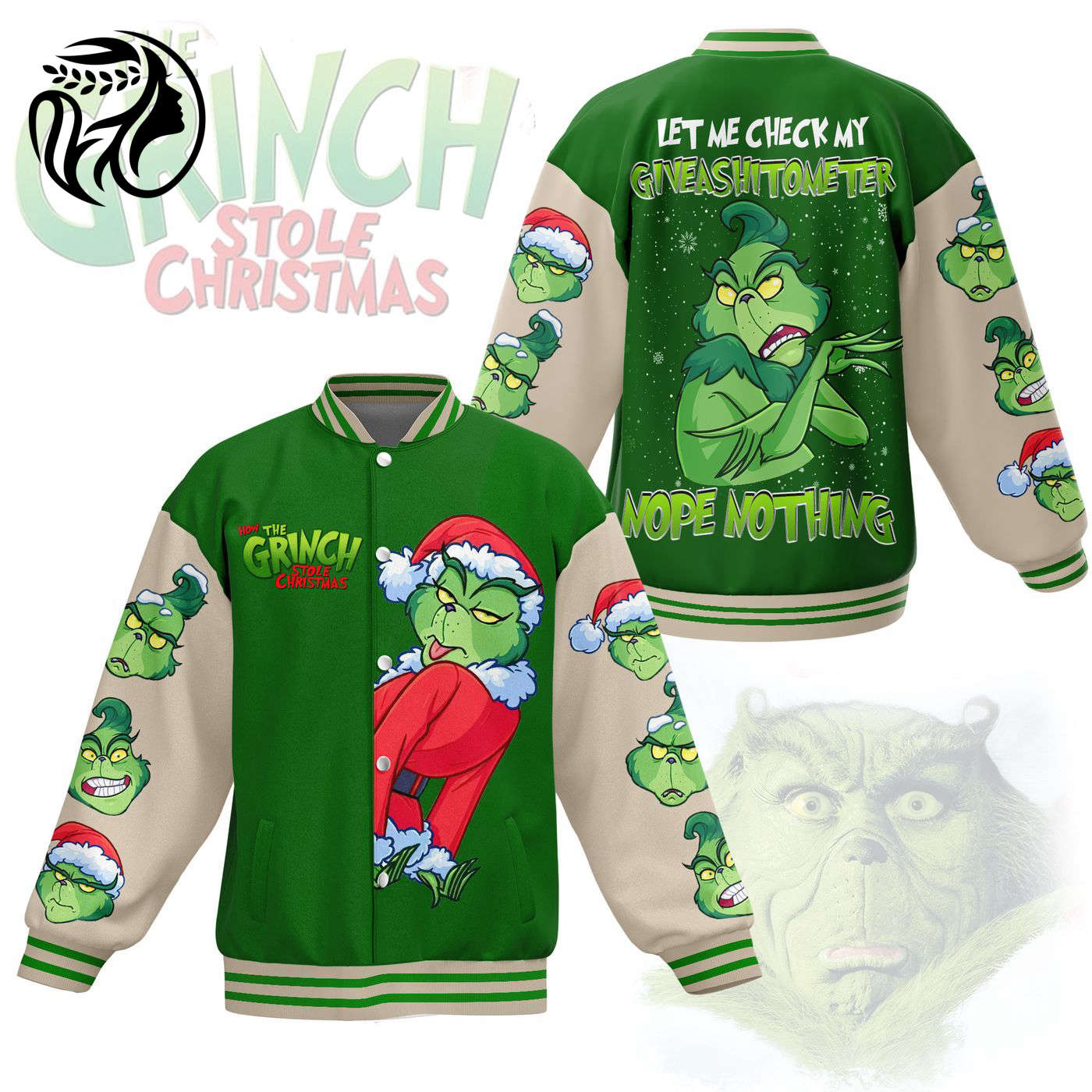 The Grinch New Premium Baseball Jacket Gift For Fan