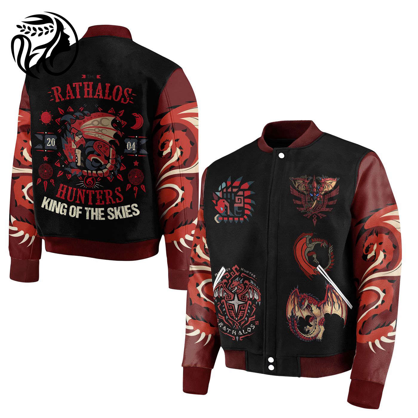 The Rathalos Hunters New Premium Baseball Jacket  - Gift for Women For Fan