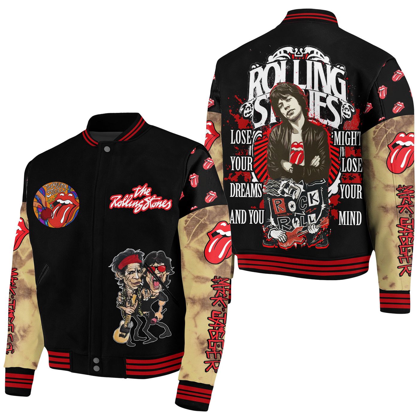 The Rolling Stones New Premium Baseball Jacket Gift For Fan The Rolling Stones New Premium Baseball Jacket Gift For Fan