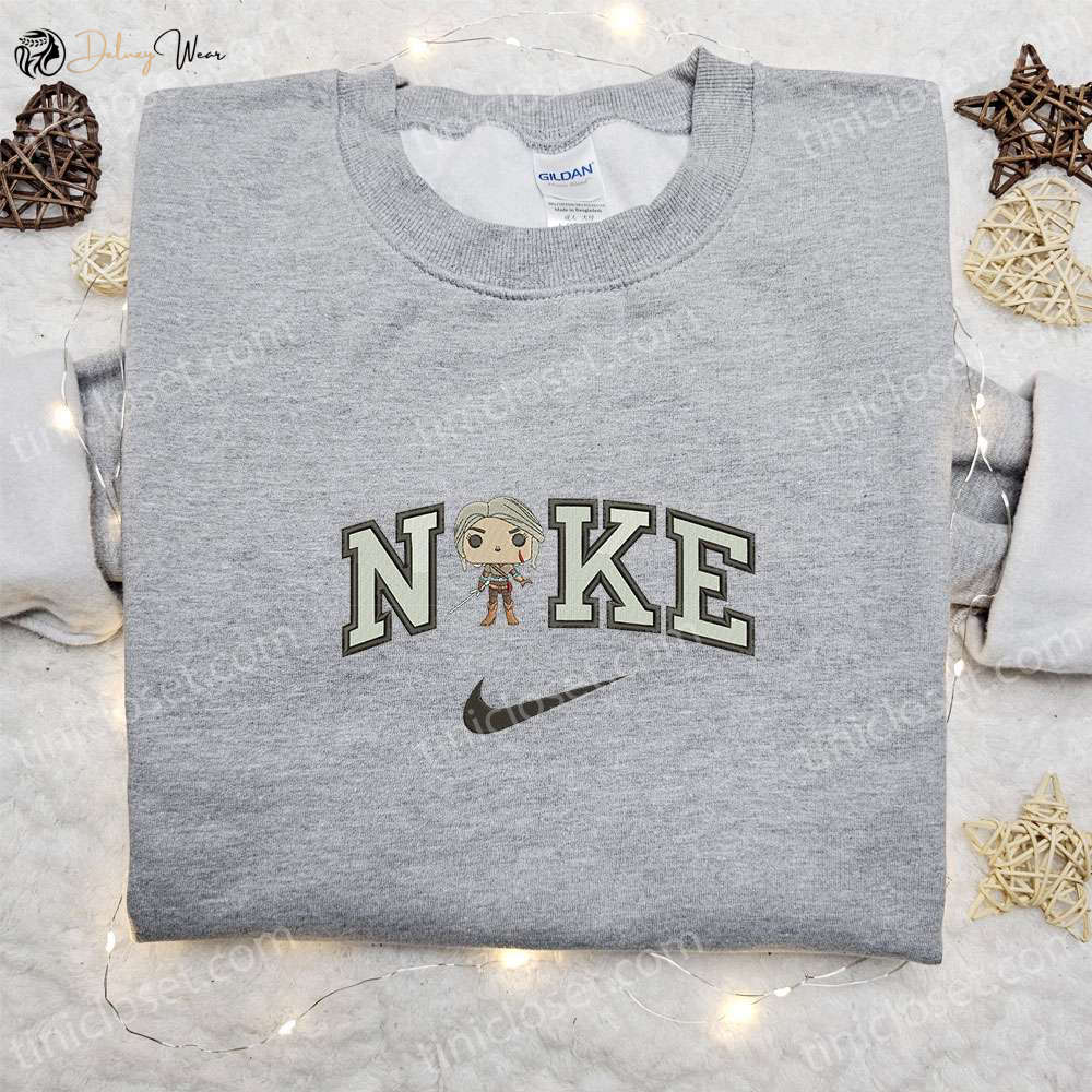 The Witcher Chibi x Nike Swoosh Shirt & Hoodie: Best Family Gifts