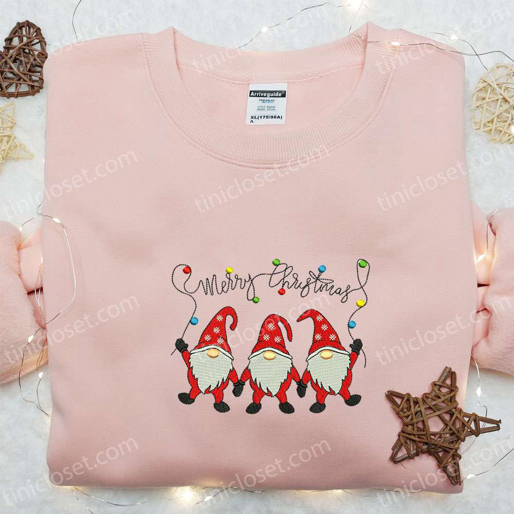 Three Gnomes Merry Christmas Hoodie & T-shirt: Best Family Gift Ideas