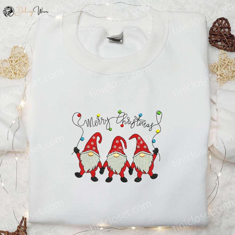 Three Gnomes Merry Christmas Hoodie & T-shirt: Best Family Gift Ideas