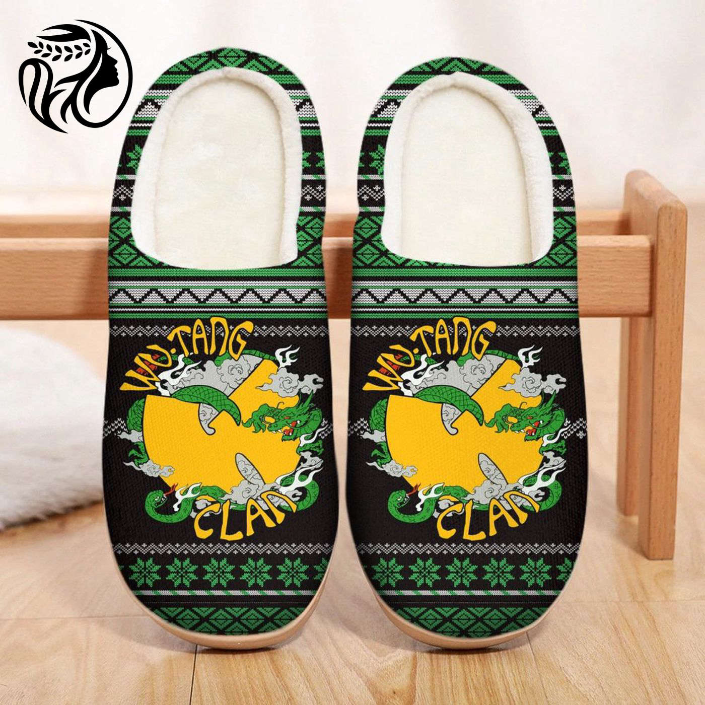 Wu-tang Logo Snake Pattern Slipper